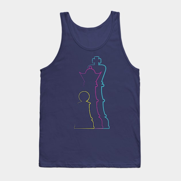 Colorful chess pieces Tank Top by AnnArtshock